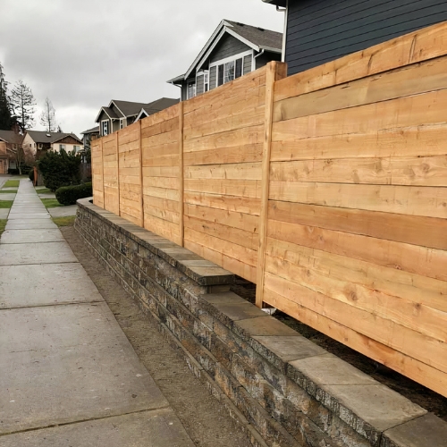 Blue Ribbon Scapes Fence Installation